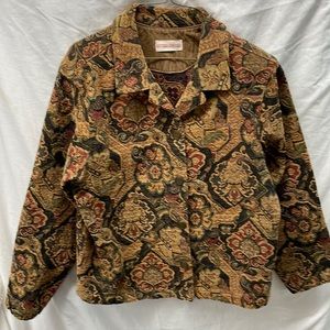 Gotcha covered embroidered USA jacket ladies sz L